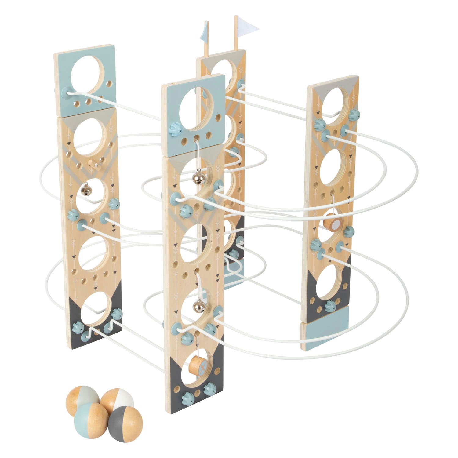 Small foot - houten modulaire knikkerbaan