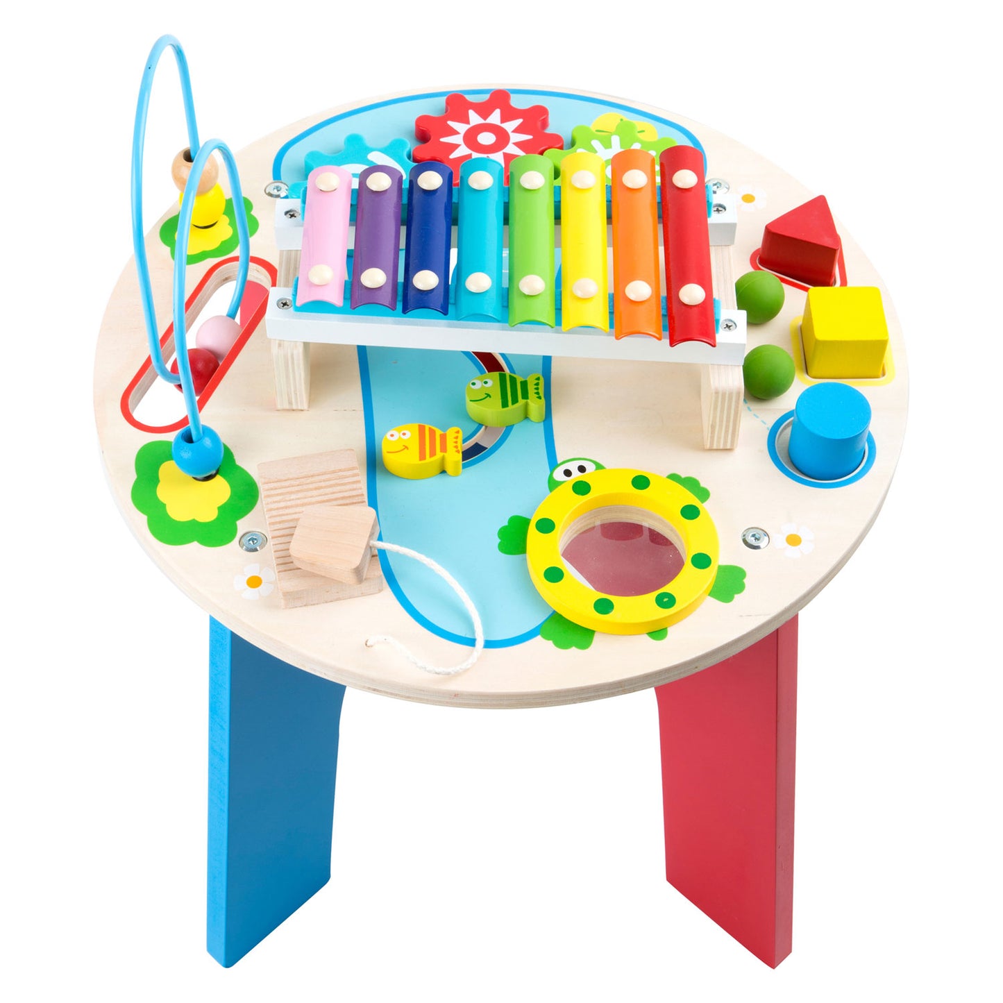 Small foot - houten activiteiten en muziektafel 2in1