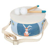 Small foot - houten trommel groovy beats met stokken, 3dlg.