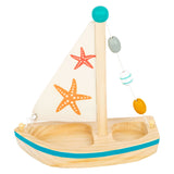 Small foot - badspeelgoed houten zeilboot zeester - afbeelding 5