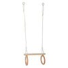 Small foot - houten trapeze met gymnastiekringen, 100cm