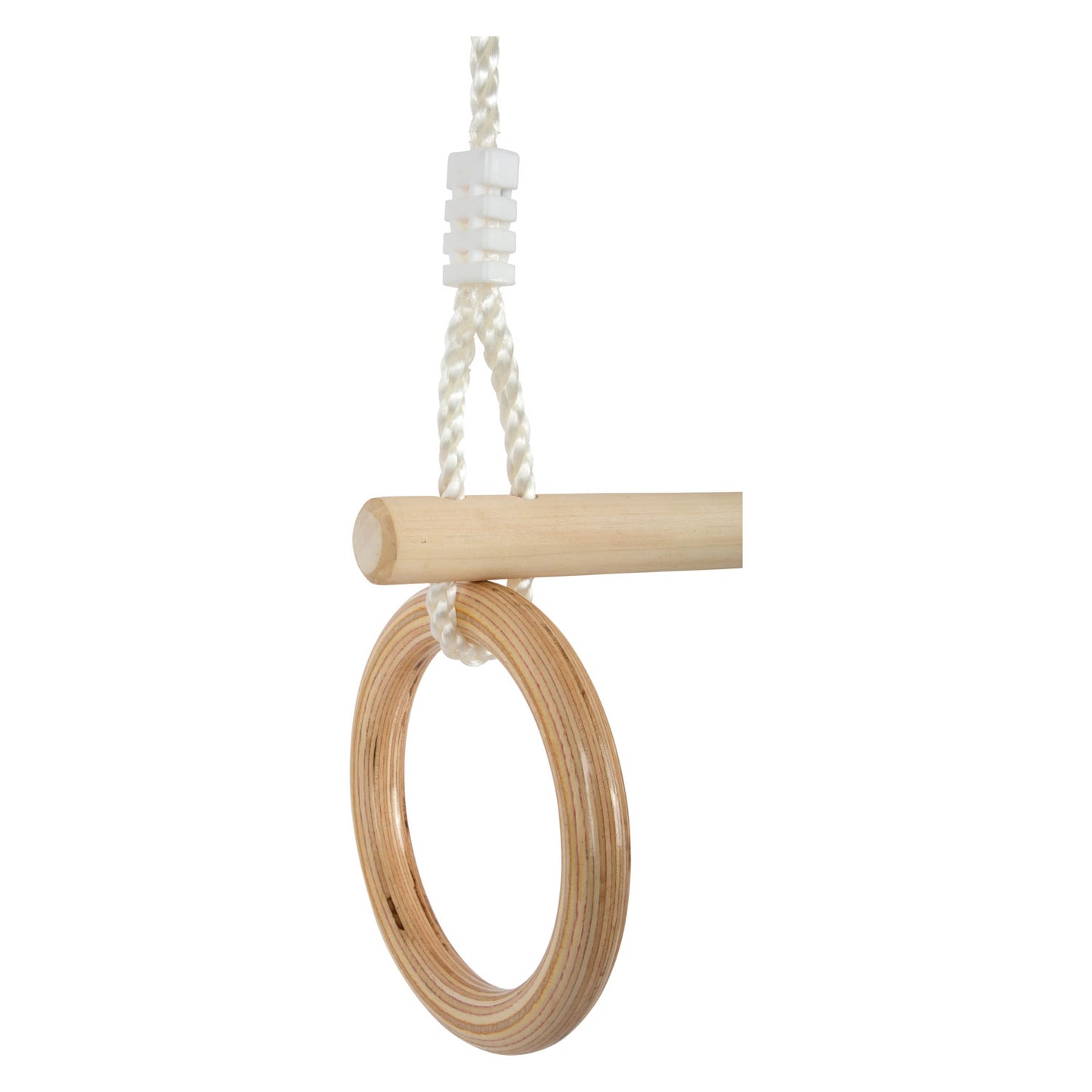 Small foot - houten trapeze met gymnastiekringen, 100cm