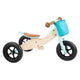 Small foot - houten driewieler en loopfiets 2in1 maxi turquoise