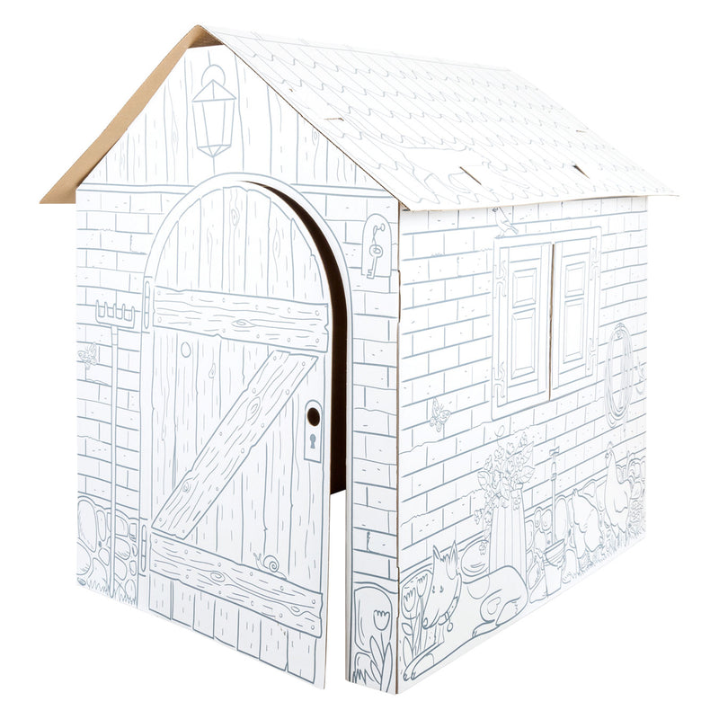 Small foot - kartonnen speelhuis boerderij, 87x71x88cm