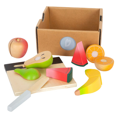Small foot - houten snij- en speeleten fruit set, 13dlg.