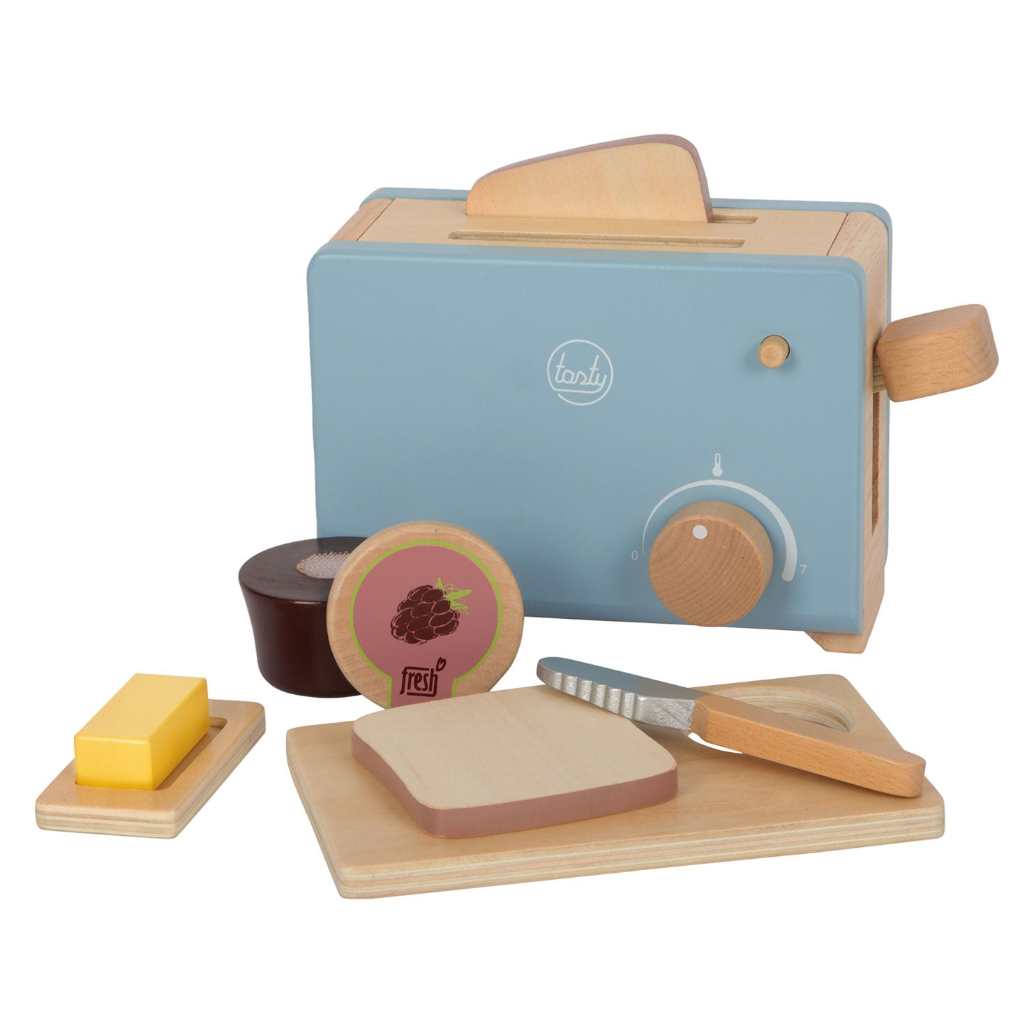 Small foot - houten broodrooster set