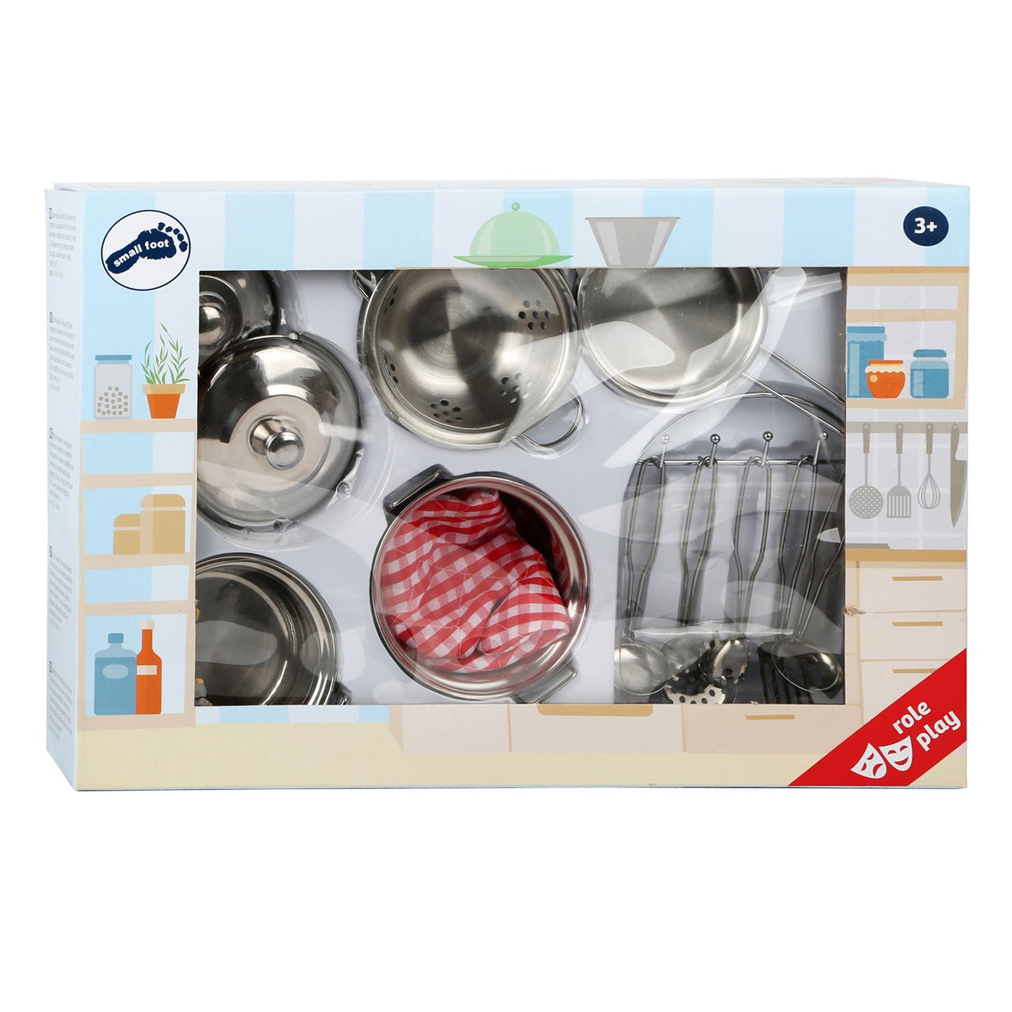 Small Foot Metalen Kinder Kookgerei Set, 13dlg.