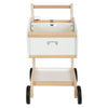Small foot - houten supermarkt winkelwagen wit