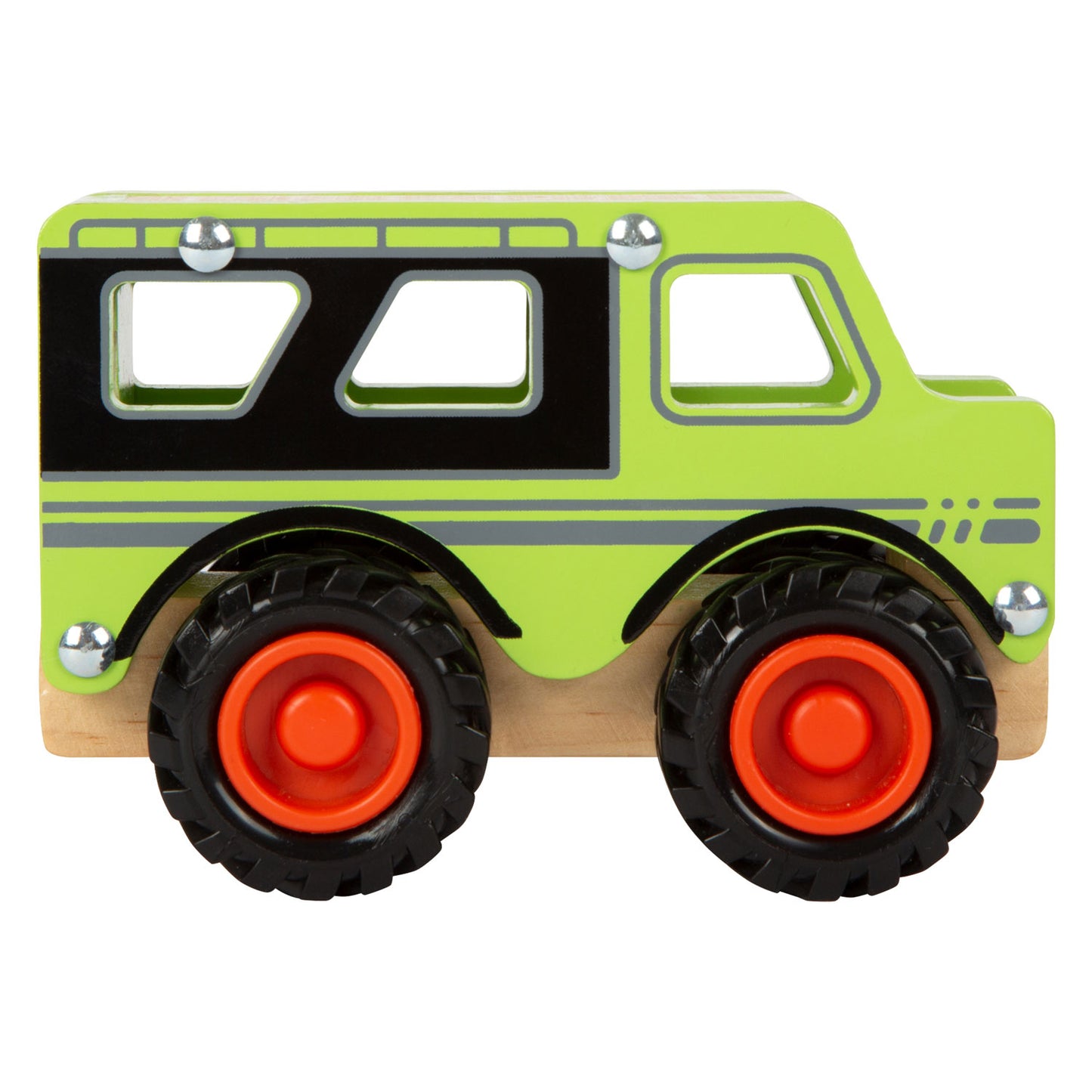 Small foot - houten off-road jeep groen