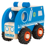 Small foot - houten politieauto blauw - afbeelding 3