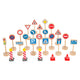 Small foot - houten mini verkeersbordenset, 25dlg.