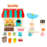 Small foot - houten meeneem speelwinkel poppenhuis, 15dlg. - afbeelding 5