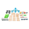 Small foot - houten treinset met brug, 60dlg.