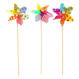 Small foot - houten windmolen bloemen 28cm, 24st. - afbeelding 3