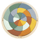 Small foot - houten vormenpuzzel safari rond, 24st.