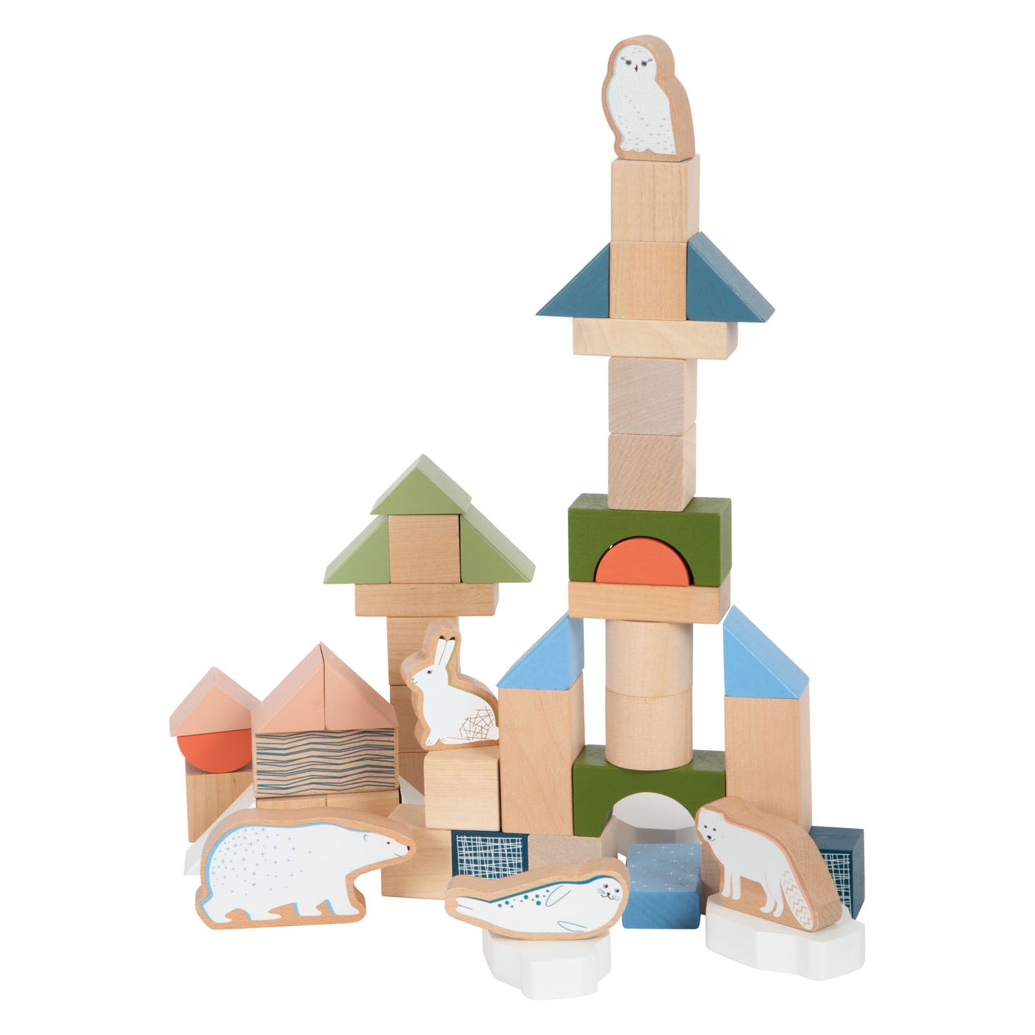 Small foot - houten bouwblokken arctic, 20dlg.