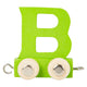 Small foot - houten lettertrein kleur - b