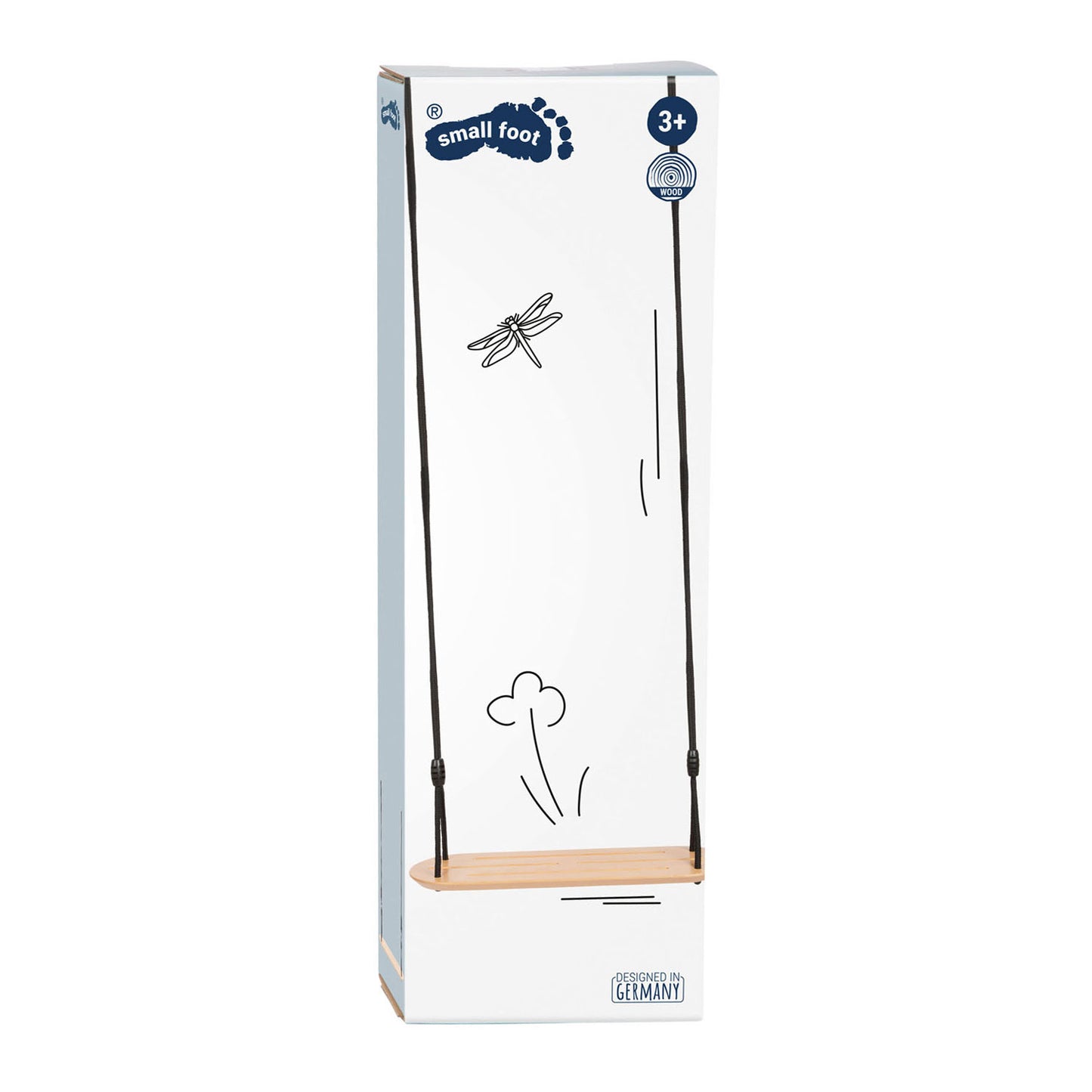 Small foot - houten xl bordschommel black line