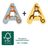 Small foot - houten dieren kinderletter - a - afbeelding 4