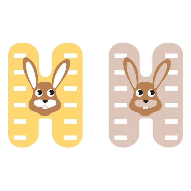 Small foot - houten dieren kinderletter - h