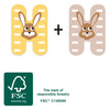 Small foot - houten dieren kinderletter - h