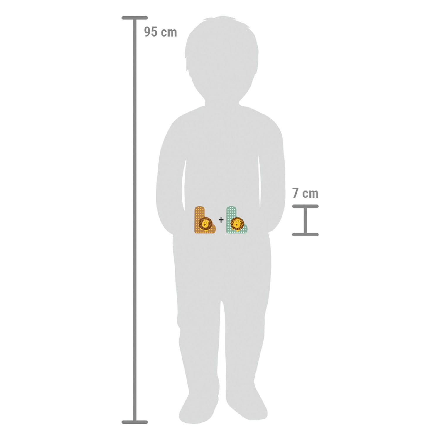 Small foot - houten dieren kinderletter - l