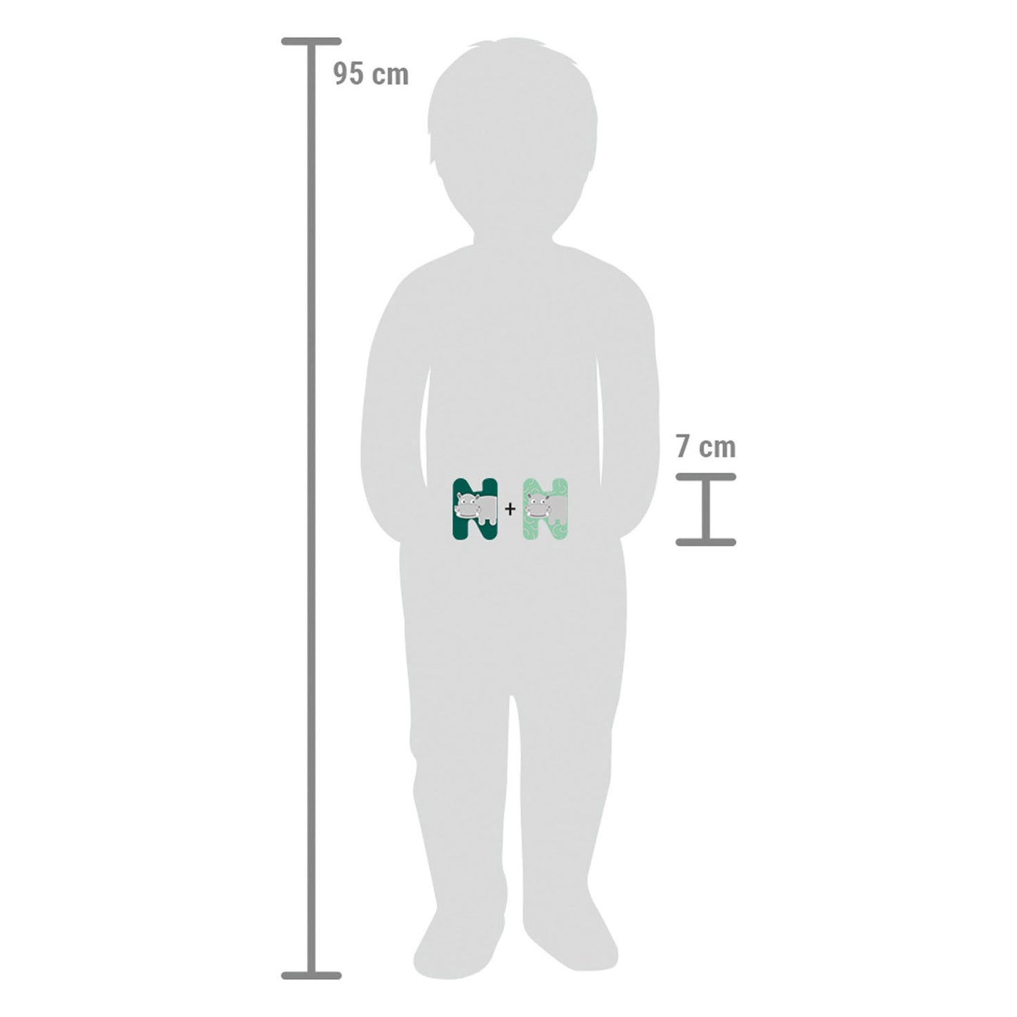 Small foot - houten dieren kinderletter - n