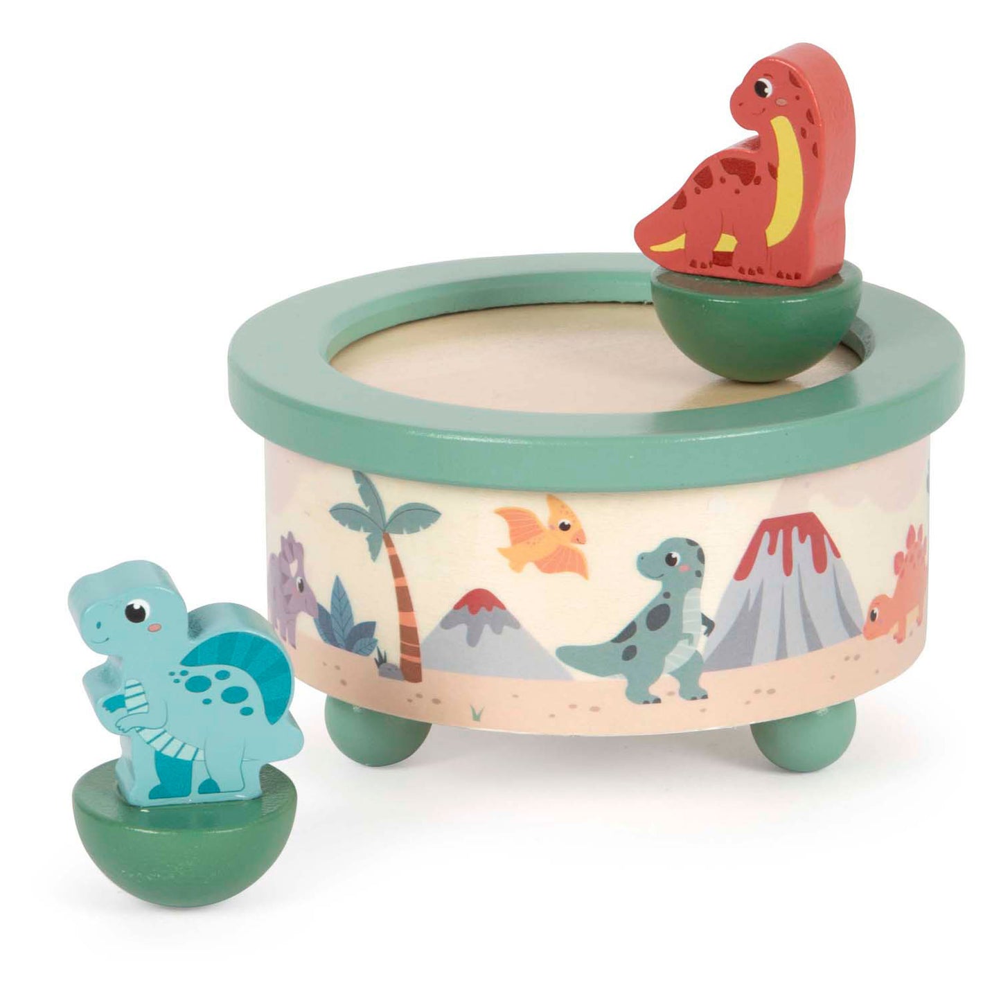 Small foot houten muziekdoos dino