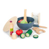 Small foot - houten speelgoed eten salade speelset, 11dlg.