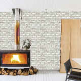 Dutch wallcoverings behang bakstenen wit ew3104 - afbeelding 2