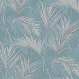 Dutch wallcoverings behang palm springs blauw en grijs - afbeelding 2