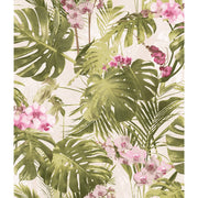 DUTCH WALLCOVERINGS DUTCH WALLCOVERINGS Behang Paradiso groen en roze - afbeelding 1