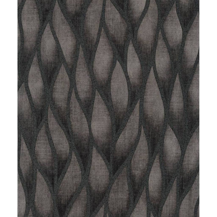 Noordwand behang topchic flames and drops metallic grijs
