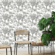 DUTCH WALLCOVERINGS DUTCH WALLCOVERINGS Behang Kidatu grijs en wit - afbeelding 1