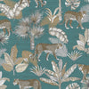 DUTCH WALLCOVERINGS DUTCH WALLCOVERINGS Behang Leopard blauw en beige