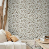 Dutch wallcoverings behang leafs beige en bruin