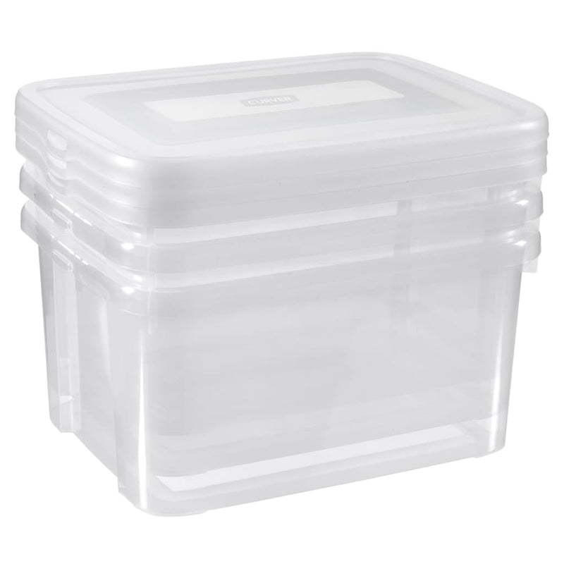 Curver opbergboxenset handy 3x25 l transparant