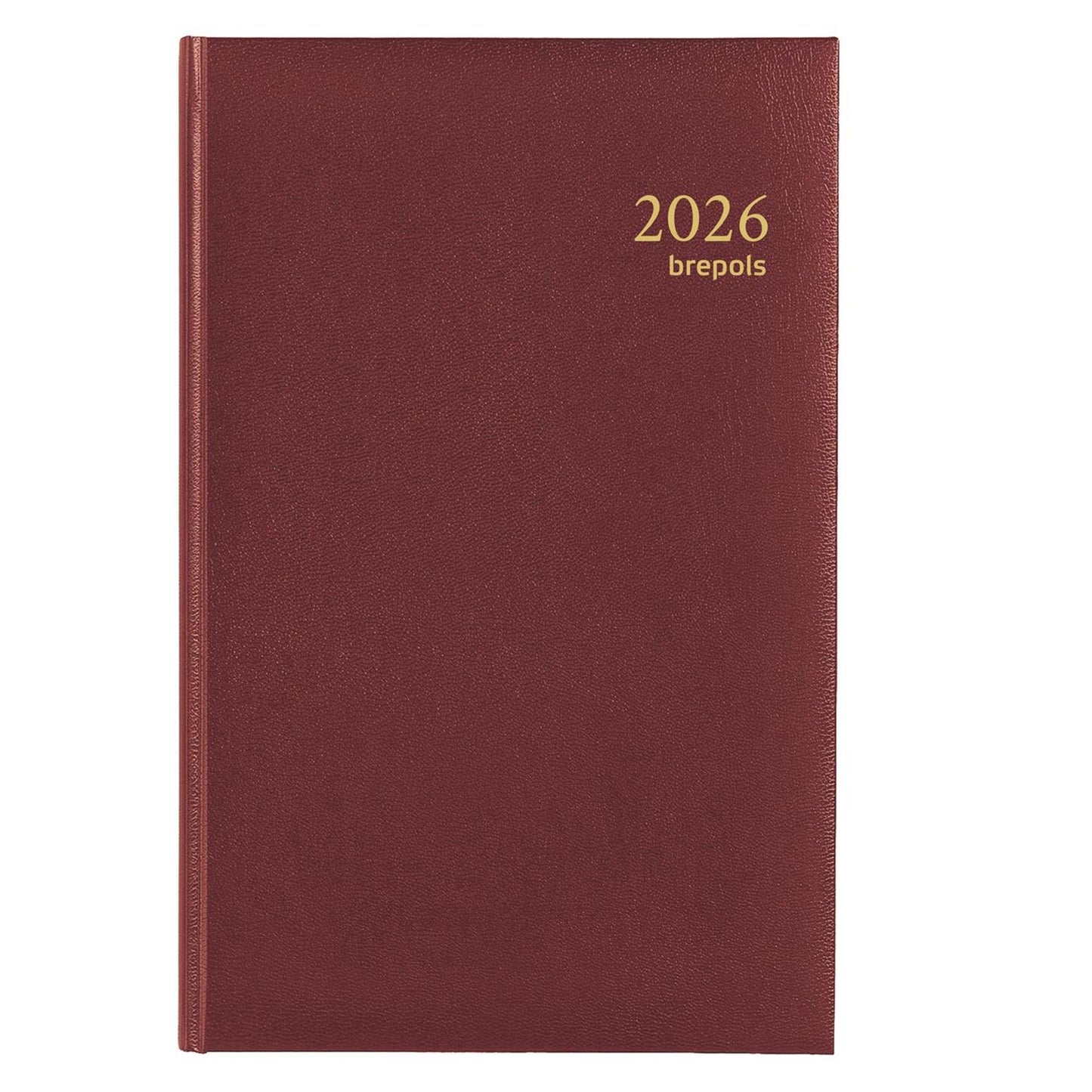 Brepols bureauagenda saturnus 1 dag 2026 lima rood 13x21cm
