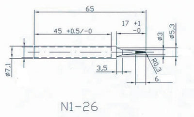 Hq solder tip2 vervangingstip voor solder20 30