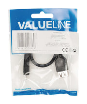 Valueline vlcp60570b02 usb 2.0 usb micro b mannelijk - usb a vrouwelijk adapter kabel 0,20 m zwart - afbeelding 3