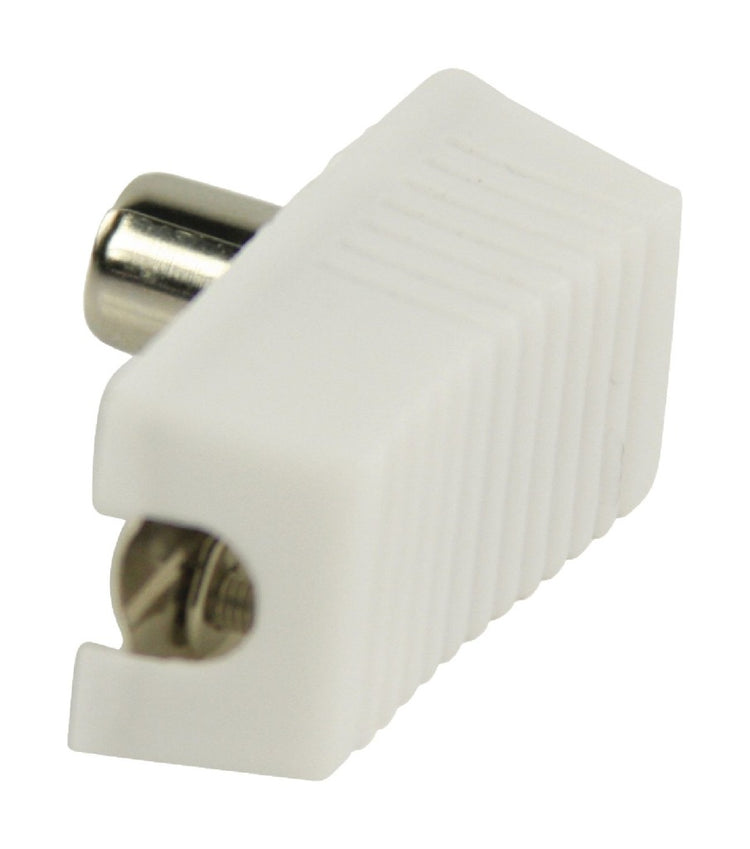 Valueline vlsp40900w gehoekte coax connectoren coax mannelijk wit