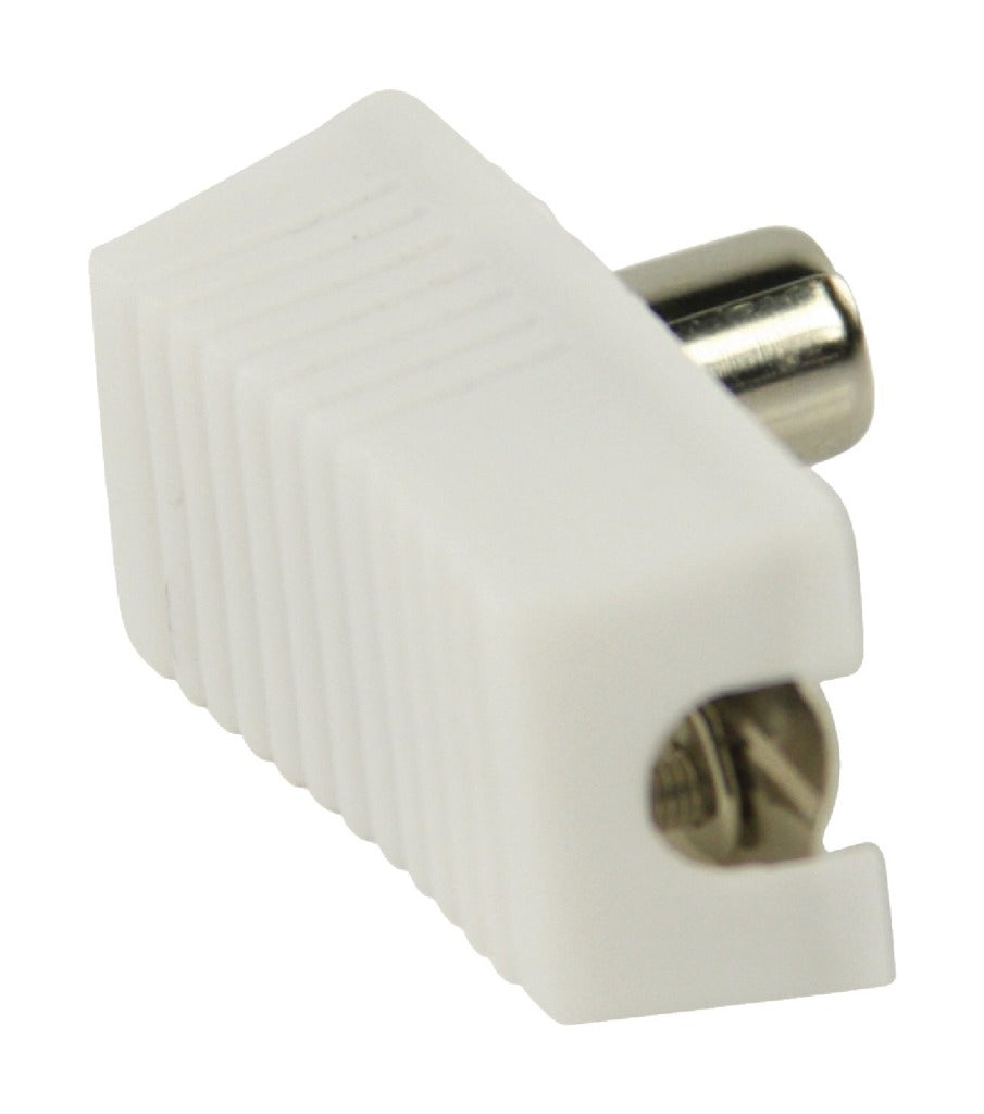 Valueline vlsp40900w gehoekte coax connectoren coax mannelijk wit