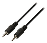 Valueline vlap22000b05 jack stereo audiokabel 3,5 mm mannelijk - 3,5 mm mannelijk 0,50 m zwart - afbeelding 1