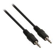 Valueline vlap22000b05 jack stereo audiokabel 3,5 mm mannelijk - 3,5 mm mannelijk 0,50 m zwart - afbeelding 2