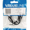 Valueline vlap22000b05 jack stereo audiokabel 3,5 mm mannelijk - 3,5 mm mannelijk 0,50 m zwart