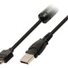 Valueline vlcp60806b20 camera data kabel usb 2.0 a male - 12p canon connector male 2,00 m zwart