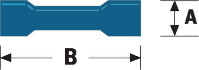 Valueline st-131 kabelschoen blauw 100stuks