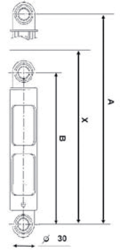 Fixapart w1-05034 schokdemper 120 n 10 mm origineel onderdeelnummer 44.041.655.0