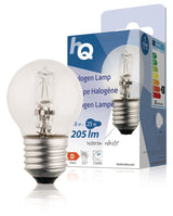 Hq hq hqhe27 ball001 halogeenlamp kogel e27 18 w 205 lm 2 800 k - afbeelding 1