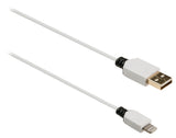K ouml;nig knm39300w10 sync and charge kabel 8-pins lightning male - usb 2.0 a male 1,00 m wit - afbeelding 3